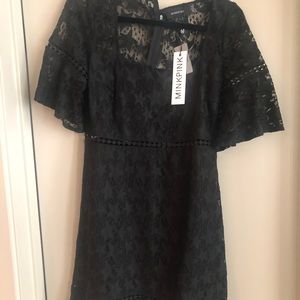 Minkpink lace star mini dress